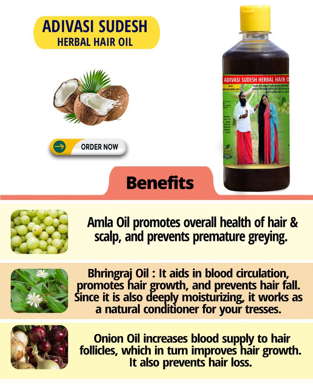 Adivasi Sudesh Hair Herbal Oil🌿